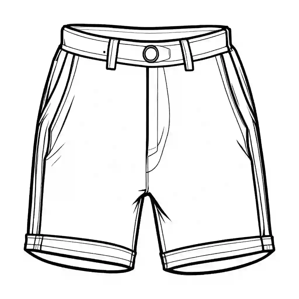 Shorts coloring pages
